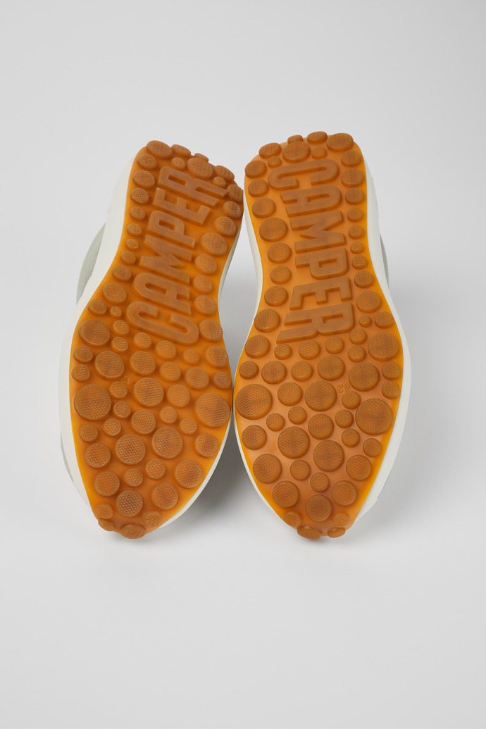 The soles of Pelotas Athens White Textile Sneaker for Men