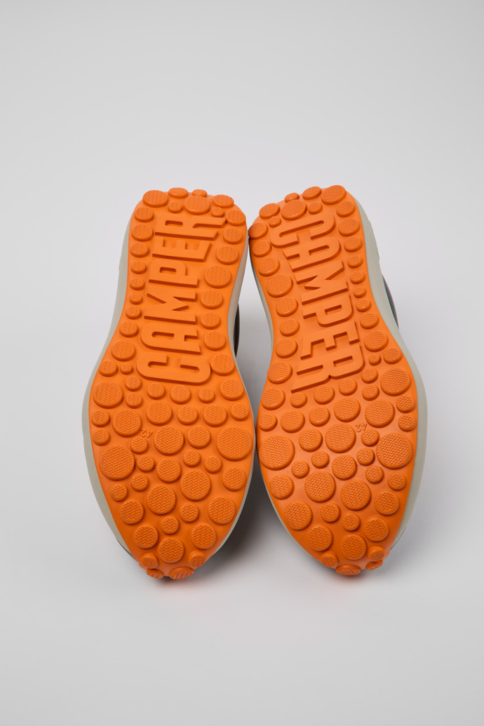 The soles of Pelotas Athens Multicolor Stitch-Free Sneakers for Men.