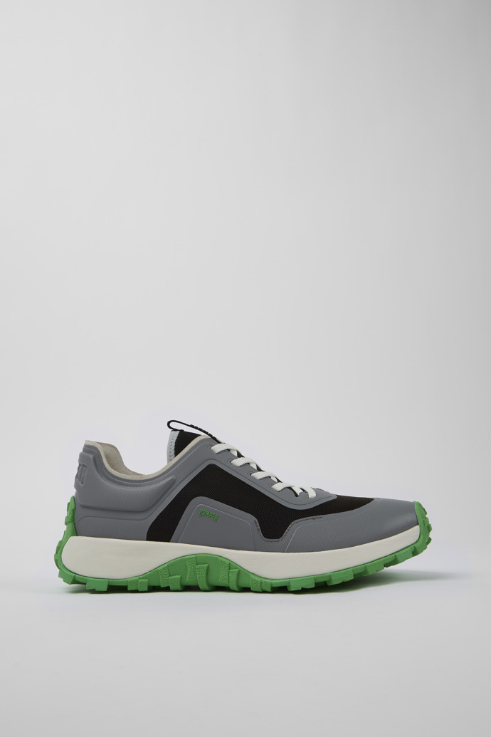 Image of Side view of Drift Trail Multicolored Textile Sneaker for Men
