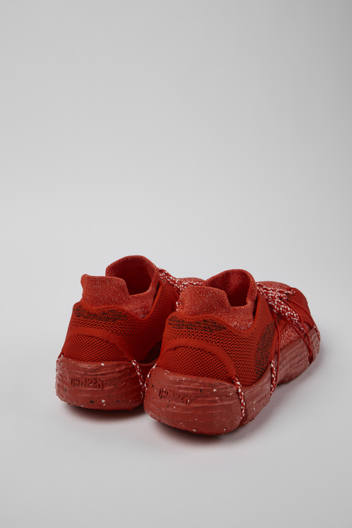 Back view of ROKU Red Sneaker for Men