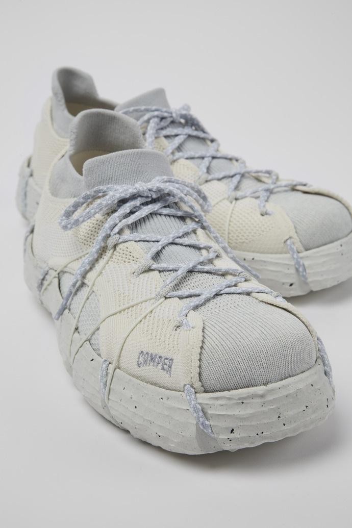 Close-up view of ROKU White Sneaker for Men