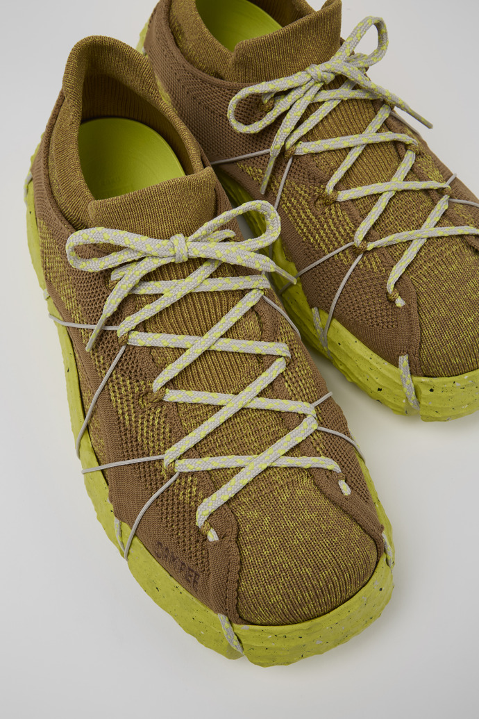 Close-up view of ROKU Brownish yellow Sneaker for Men