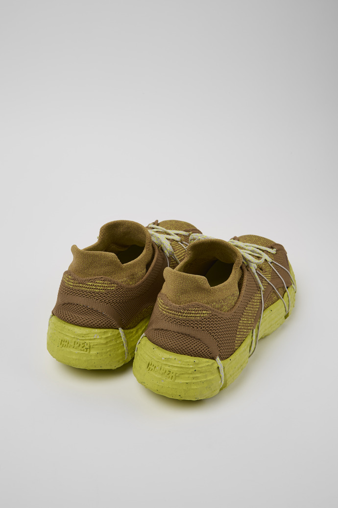 Back view of ROKU Brownish yellow Sneaker for Men