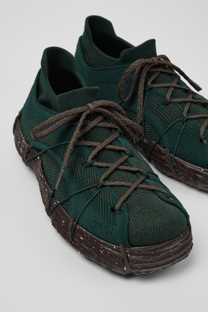 Close-up view of ROKU Green Sneaker for Men