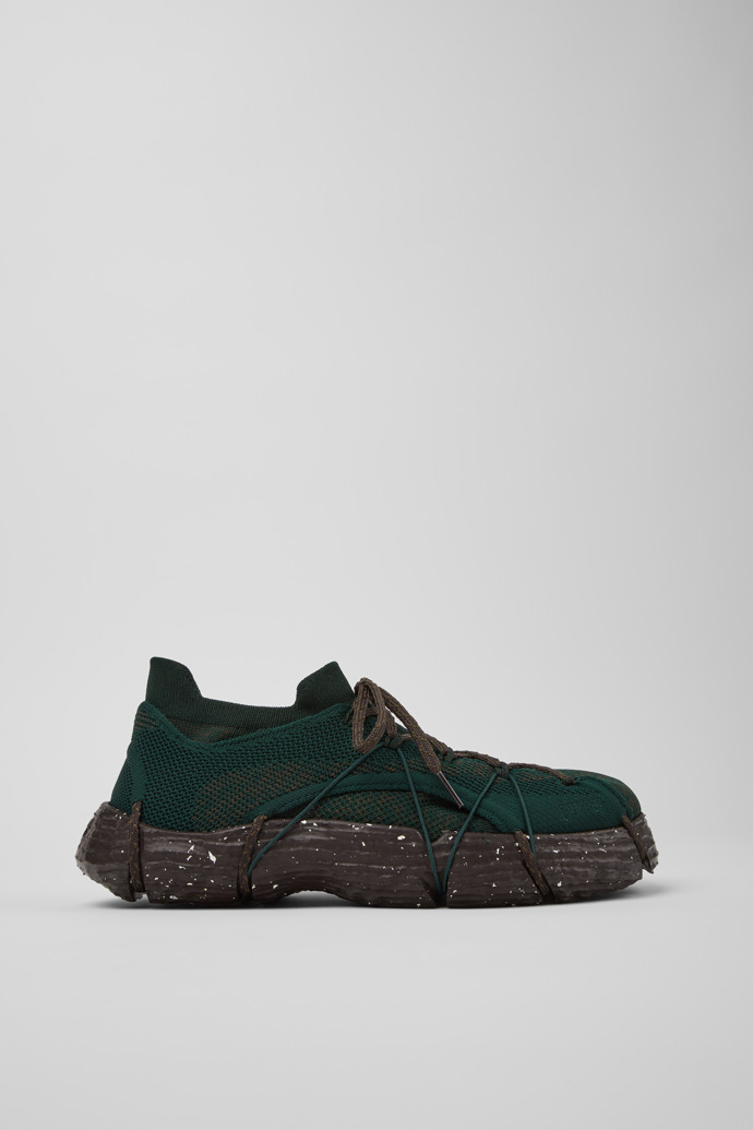 Side view of ROKU Green Sneaker for Men
