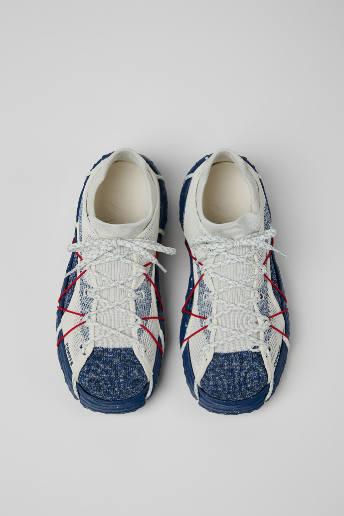 Overhead view of Roku Multicolor Textile Sneakers for Men.