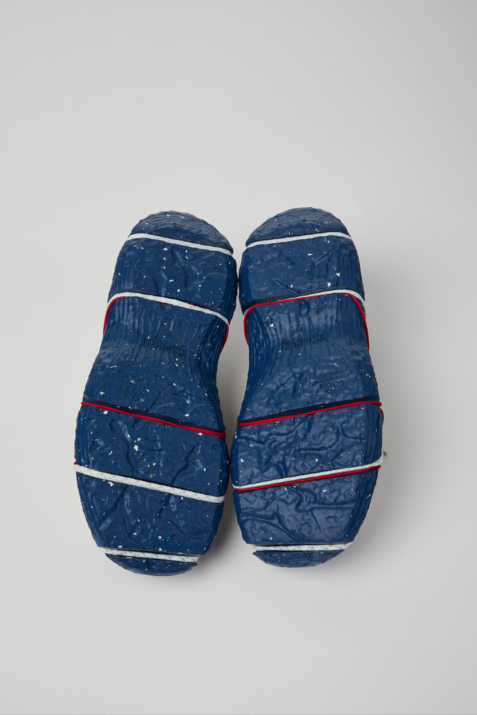 The soles of Roku Multicolor Textile Sneakers for Men.