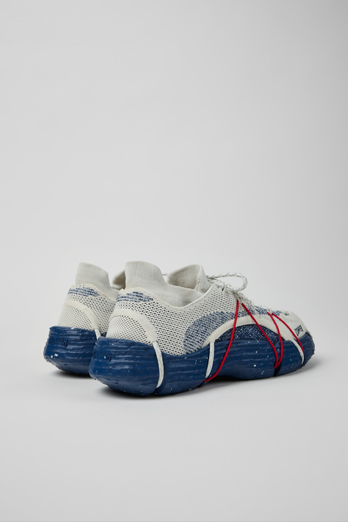 Back view of Roku Multicolor Textile Sneakers for Men.