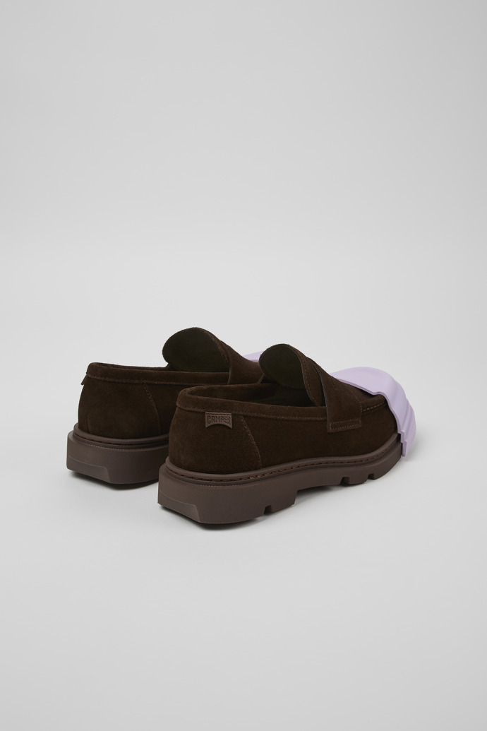 Back view of Junction Brown Nubuck Moccasin for Men