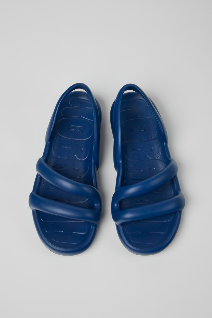 Kobarah Flat Blaue Synthetik-Sandalen für Herren.