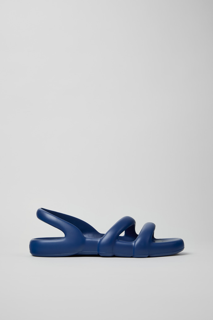 Kobarah Flat Blaue Synthetik-Sandalen für Herren.