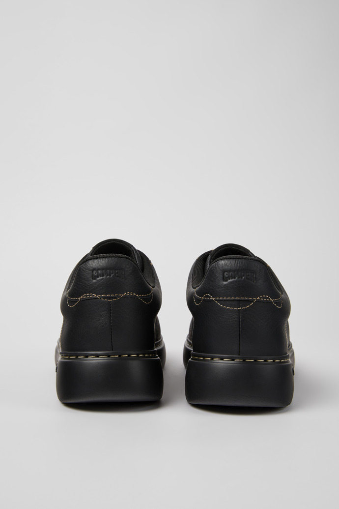 Twins Μαύρο δερμάτινο καθημερινό παπούτσι για άντρες