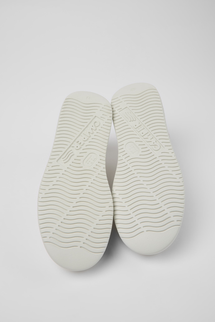 The soles of Twins White Leather Sneaker for Men