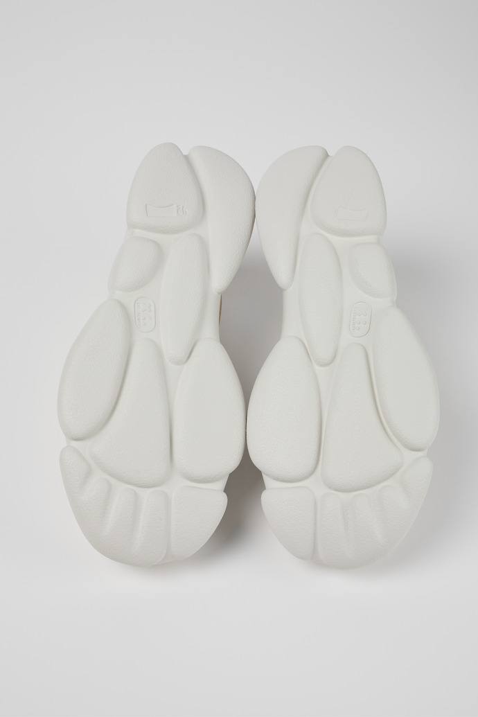 The soles of Karst White Textile Sneaker for Men
