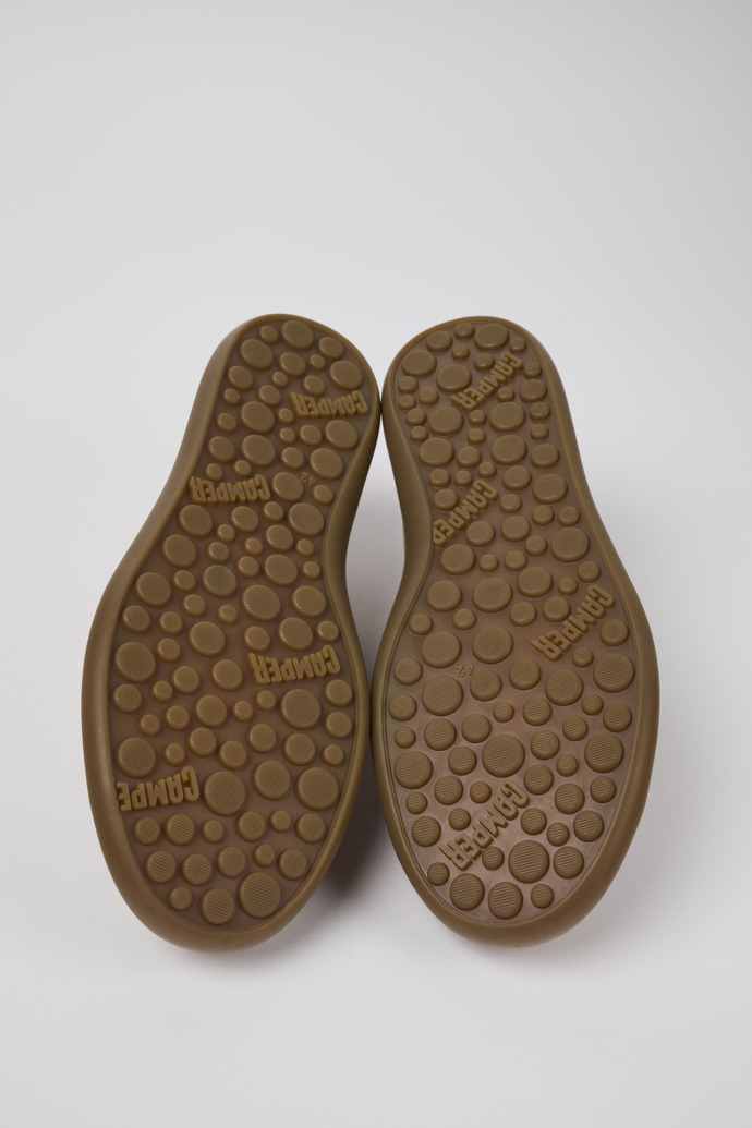 The soles of Pelotas Soller Brown Nubuck/Leather Sneaker for Men