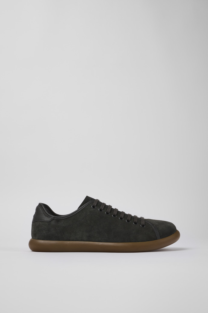 Image of Side view of Pelotas Soller Gray Nubuck/Leather Sneaker for Men