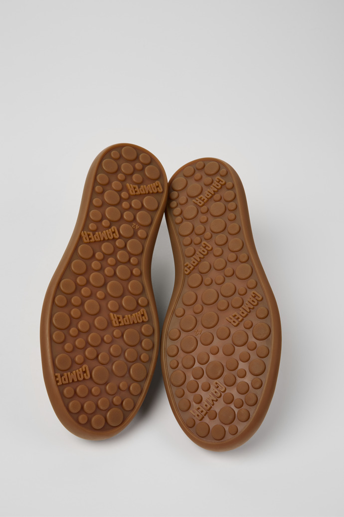 The soles of Pelotas Soller Gray Nubuck and Leather Sneakers for Men.