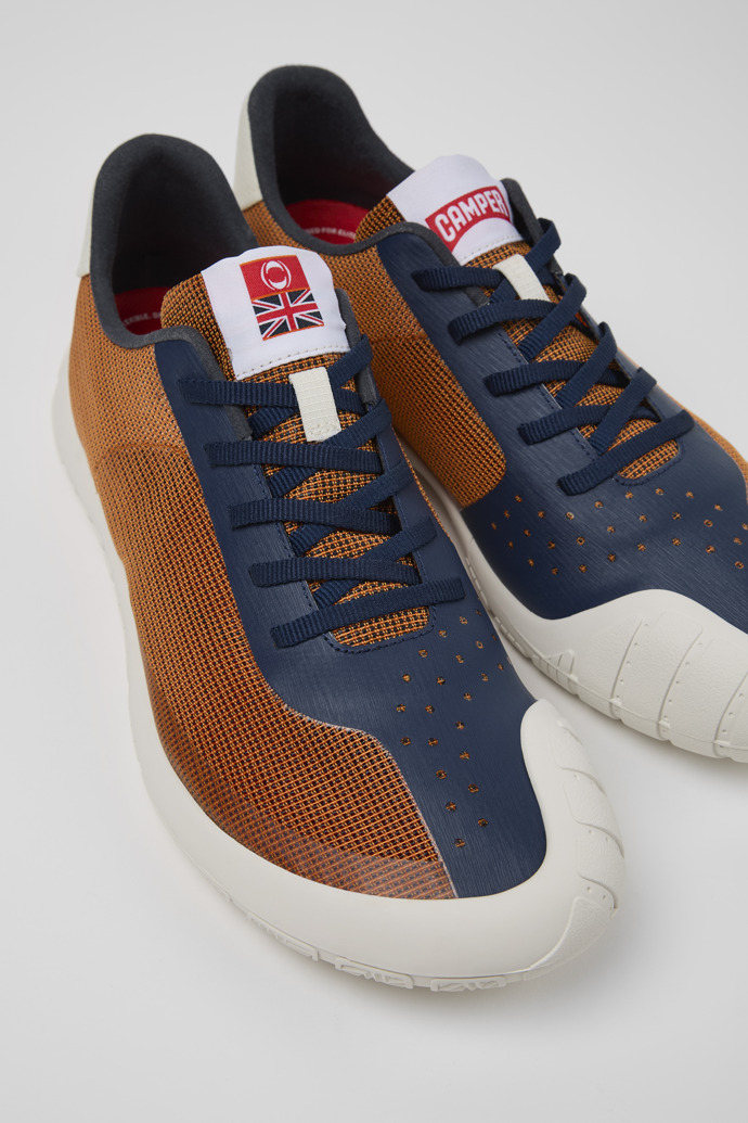 Close-up view of Camper x INEOS Multicolored Textile Sneakers for Men