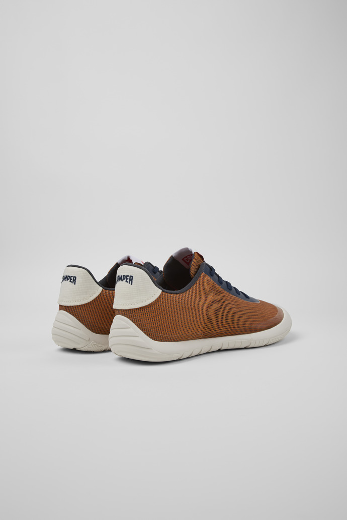 Back view of Camper x INEOS Multicolored Textile Sneakers for Men