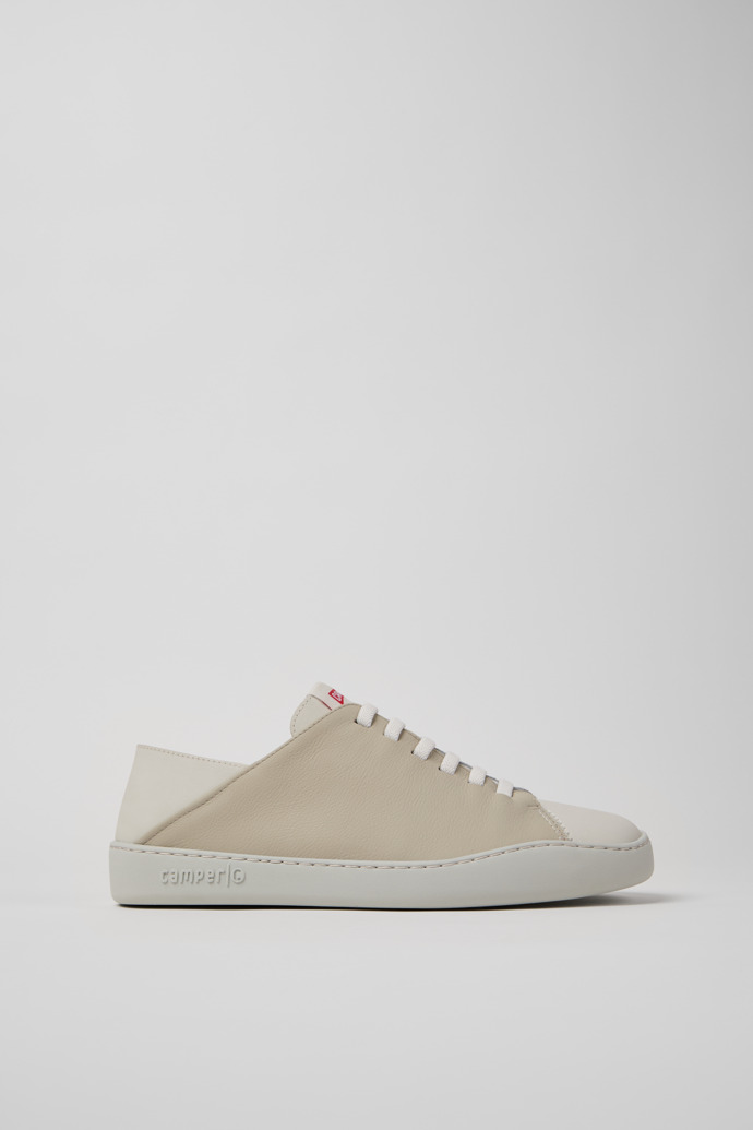 Side view of Twins Multicolor Nubuck and Leather Sneakers for Men.