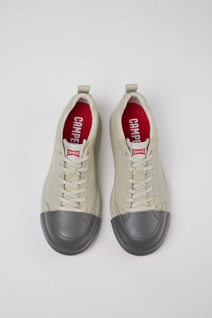 Junction Runner Sneaker de pell de color gris