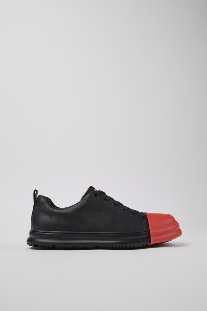 Junction Runner Sneakers negros de piels para hombre.