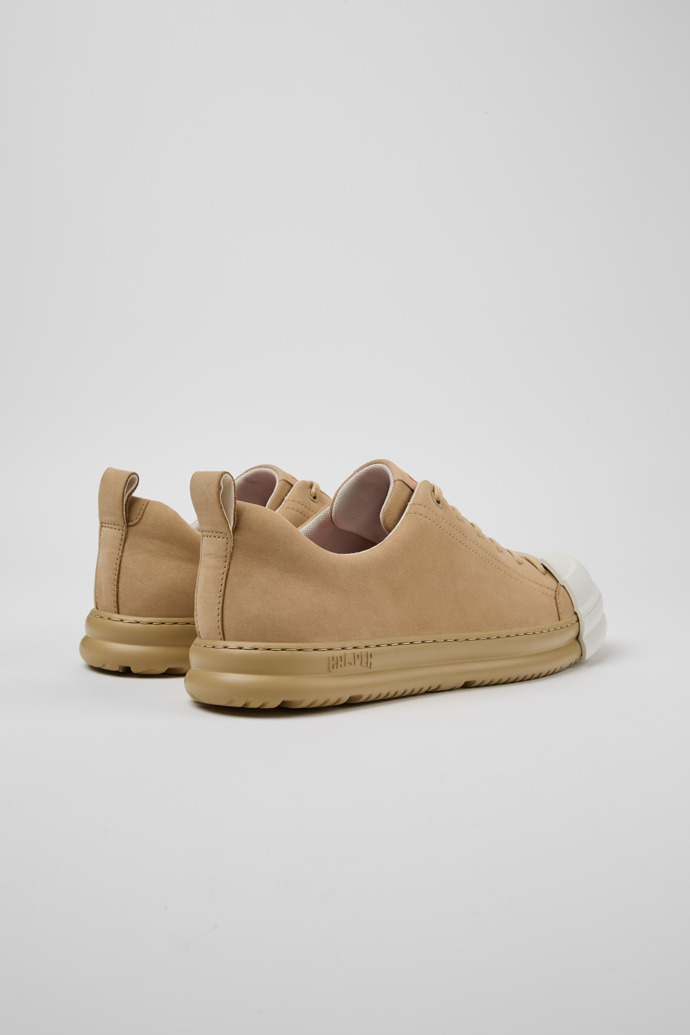 Back view of Junction Runner Beige Nubuck Men's Sneakers.