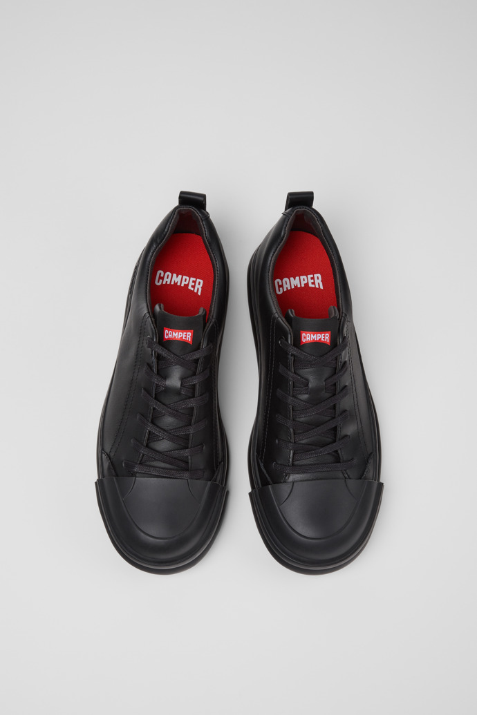 Junction Runner Baskets en cuir noir pour homme.