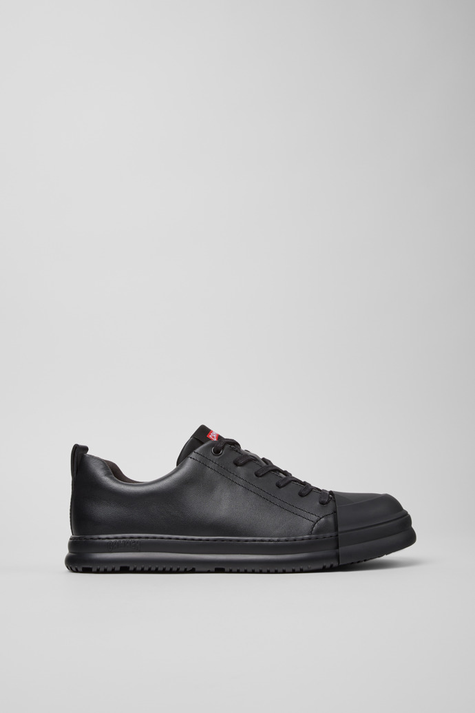 Junction Runner Baskets en cuir noir pour homme.