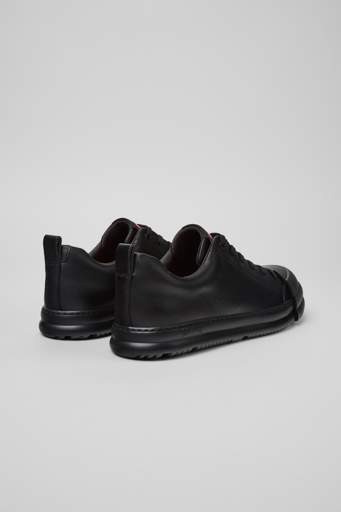 Junction Runner Baskets en cuir noir pour homme.