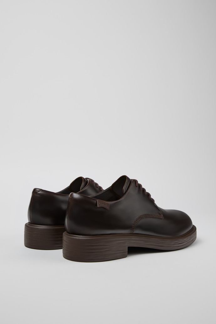 Back view of Dean Brown leather shoes for men