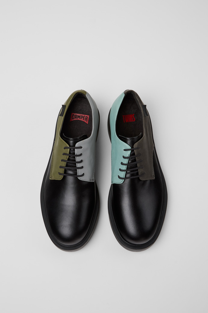 Twins Multicolored Leather Men's Shoes. 詳細画像_フロント