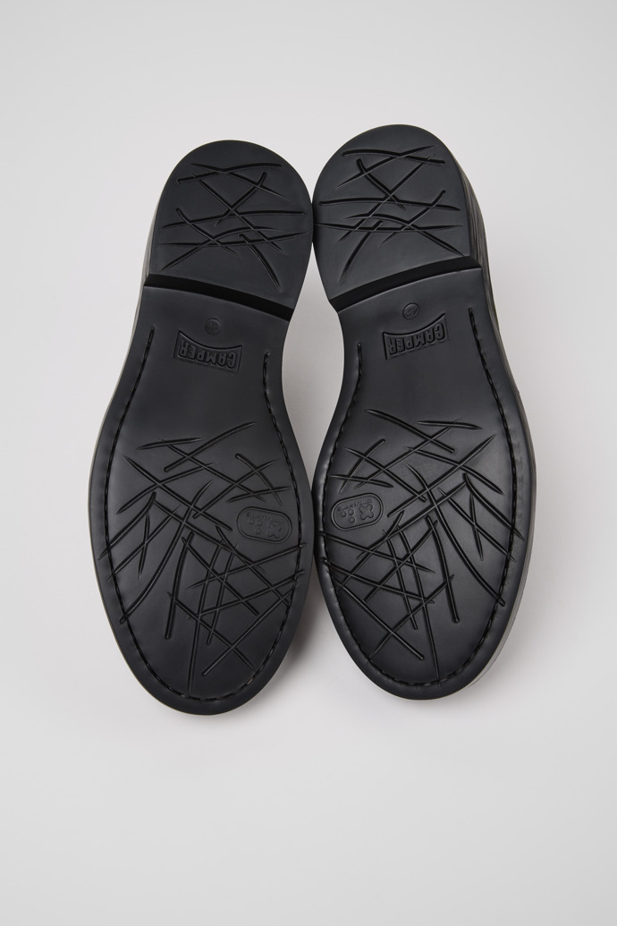 The soles of Dean Brown Nubuck Shoes for Men.