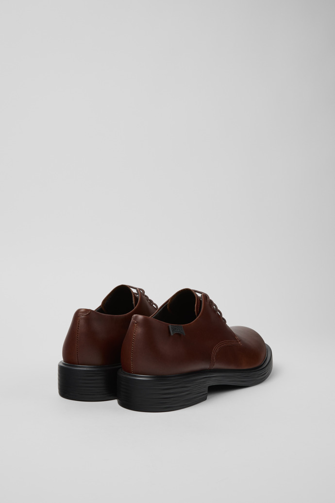 Back view of Dean Brown Leather Shoes for Men.