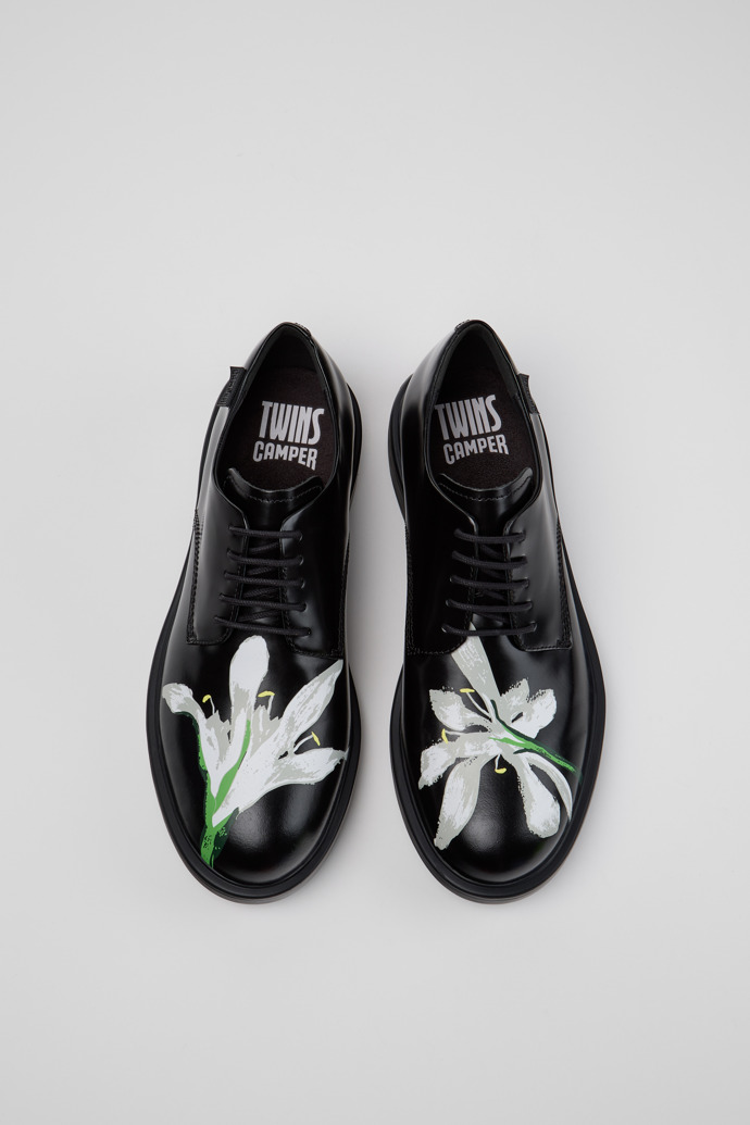 Twins Schwarze Lederschuhe für Herren.