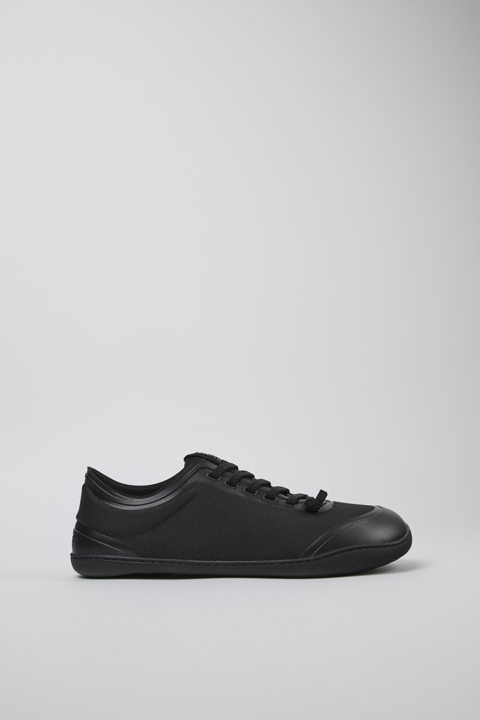 Peu Chaussures en tissu noir pour homme