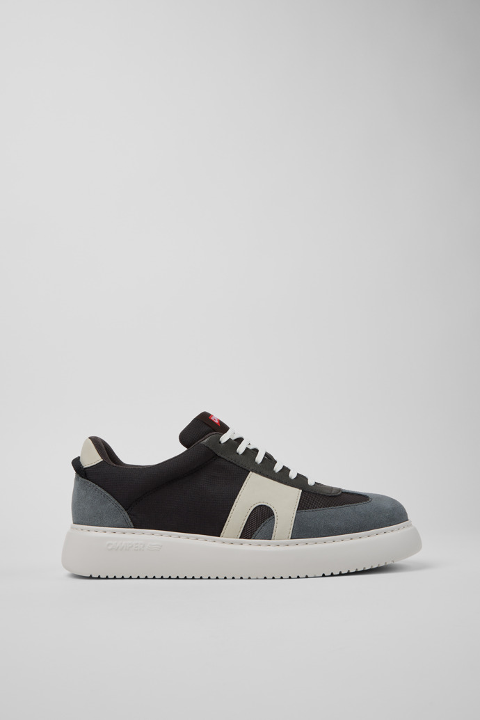 Side view of Runner K21 Multicolor Textile and Nubuck Sneakers for Men.