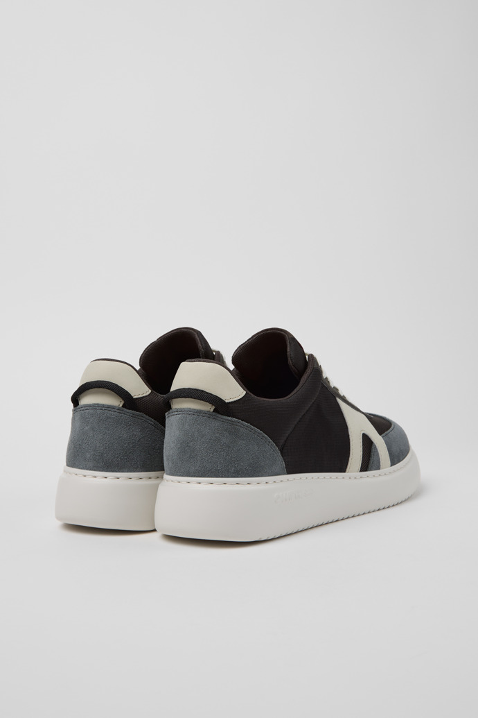 Back view of Runner K21 Multicolor Textile and Nubuck Sneakers for Men.