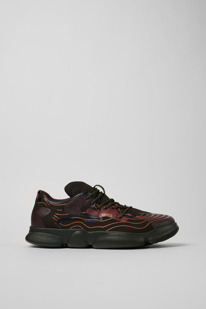 Side view of Karst Multicolored Textile Sneaker for Men