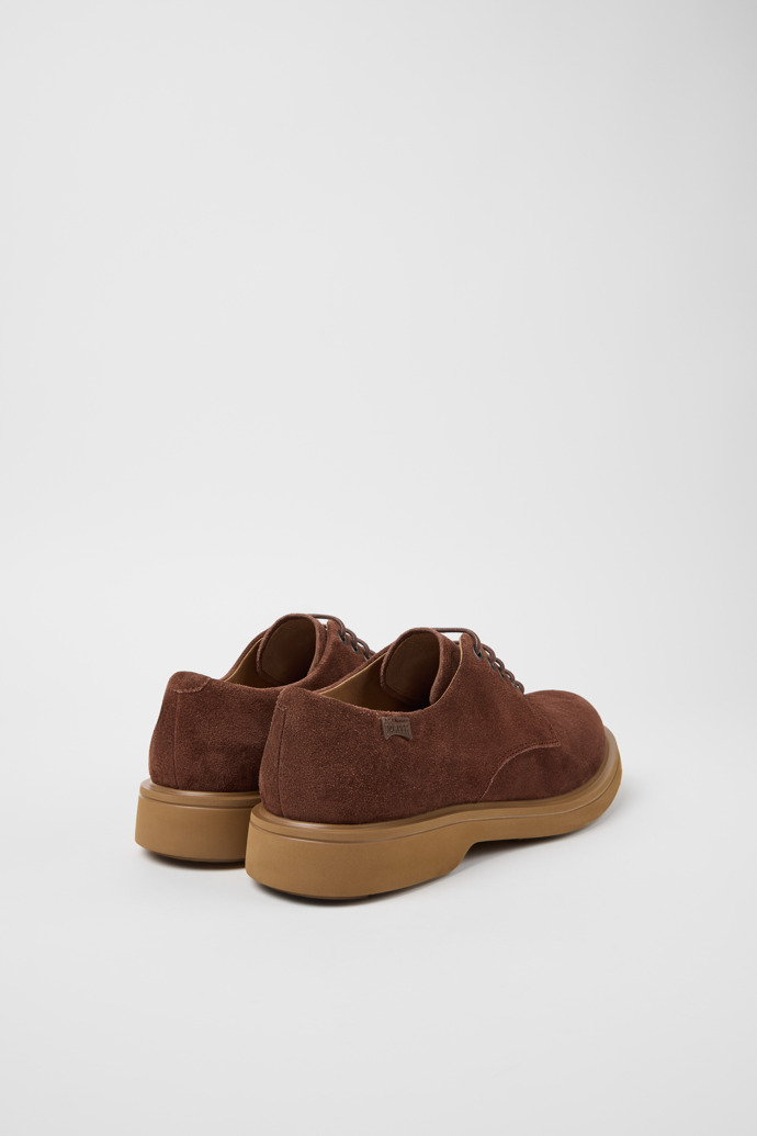 Norman Zapatos marrones afelpados para hombre.
