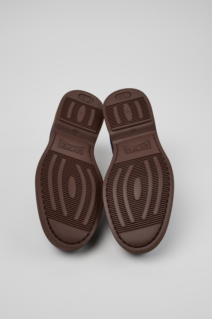 Norman Zapatos de ante azules para hombre.