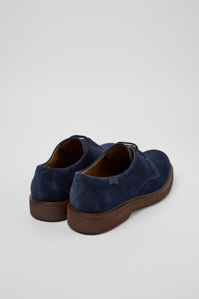 Norman Zapatos de ante azules para hombre.