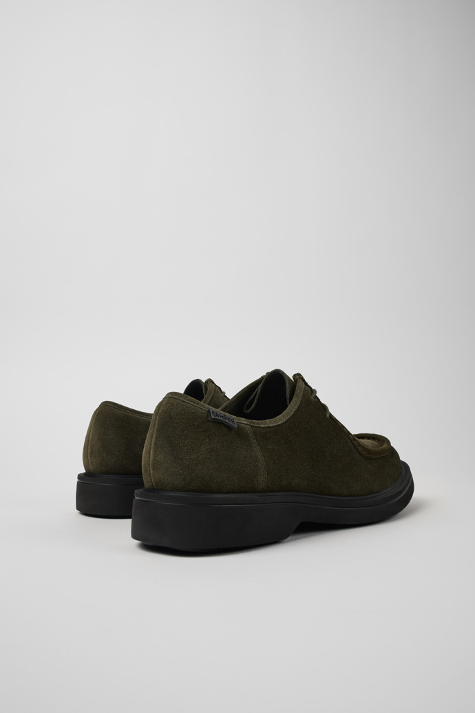 Back view of Norman Green nubuck shoes for men