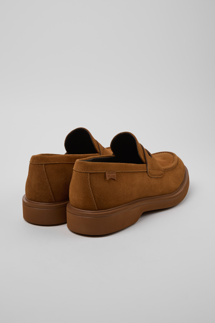 Back view of Norman Brown Nubuck Men's Shoes.