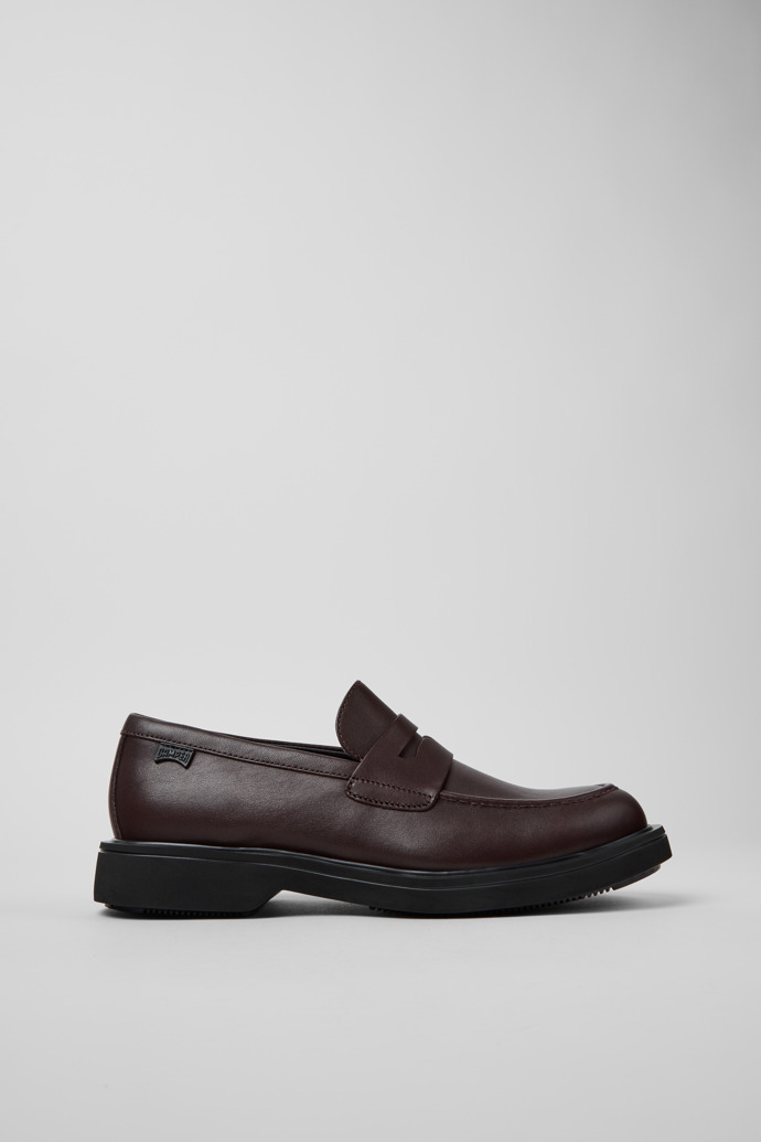 Side view of Norman Brown Leather Shoes for Men.