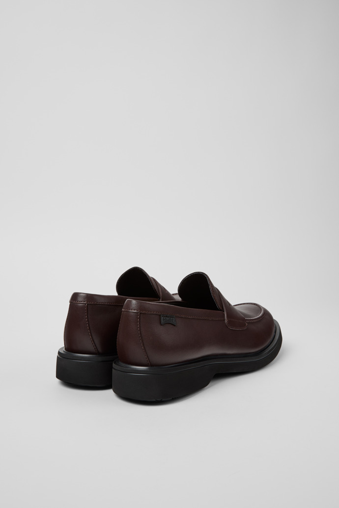 Back view of Norman Brown Leather Shoes for Men.