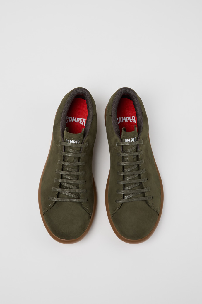 Pelotas Soller Sneaker de nubuc de color verd per a home