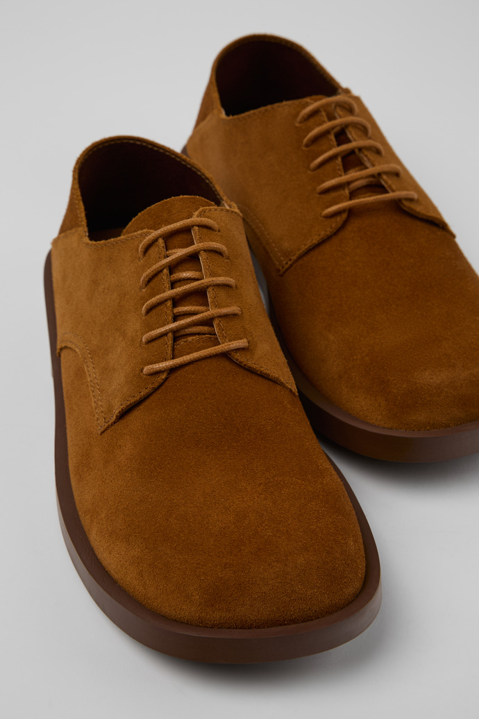 Close-up view of Don Brown Nubuck Men's Shoe.