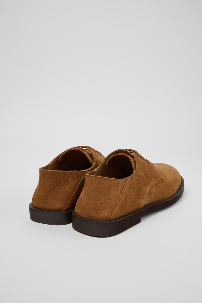 Back view of Don Brown Nubuck Leather Shoes for Men.