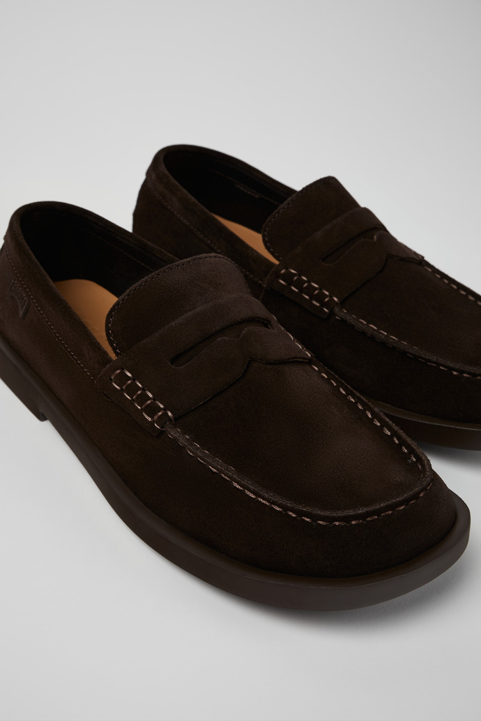 Don Chaussures pour homme en nubuck marron.